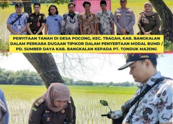 PENYITAAN TANAH DI DESA POCONG, KEC. TRAGAH. KAB. BANGKALAN OLEH PIDSUS KEJAKSAAN NEGERI BANGKALAN