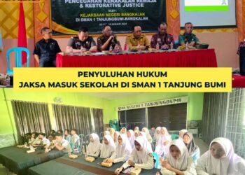 JAKSA MASUK SEKOLAH DI SMAN 1 TANJUNG BUMI