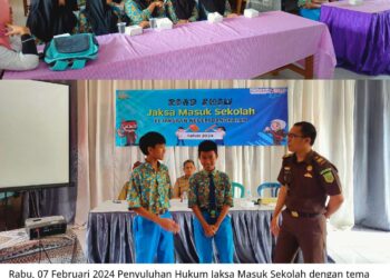 PENYULUHAN HUKUM JAKSA MASUK SEKOLAH DI SMPN 3 BURNEH