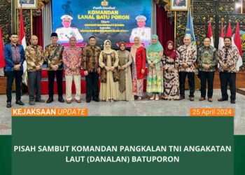 PISAH SAMBUT KOMANDAN PANGKALAN TNI ANGAKATAN LAUT (DANLANAL) BATUPORON