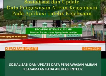 SOSIALISASI DAN UPDATE DATA PENGAWASAN ALIRAN KEAGAMAAN PADA APLIKASI INTELIZ