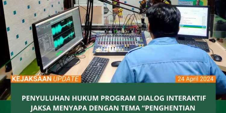 PENYULUHAN HUKUM PROGRAM DIALOG INTERAKTIF JAKSA MENYAPA DENGAN TEMA “PENGHENTIAN PENUNTUTAN BERDASARKAN KEADILAN RESTORATIF (RESTORATIVE JUSTICE)” OLEH KEJAKSAAN NEGERI BANGKALAN BEKERJA SAMA DENGAN LPP RRI SAMPANG