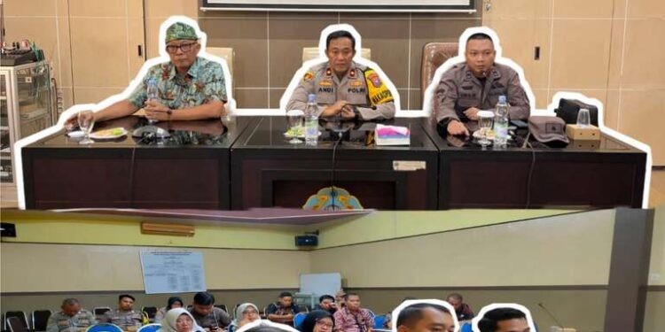 RAPAT KOORDINASI KEDUA SATGAS SABER PUNGLI UPP KABUPATEN BANGKALAN