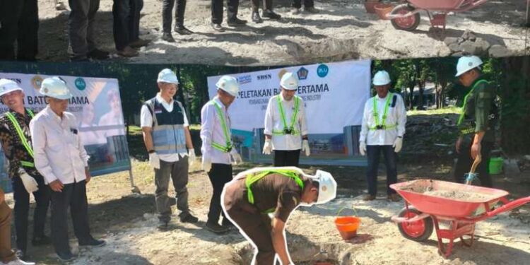 PELETAKAN BATU PERTAMA GEDUNG TEACHING INDUSTRY UNIVERSITAS TRUNOJOYO MADURA