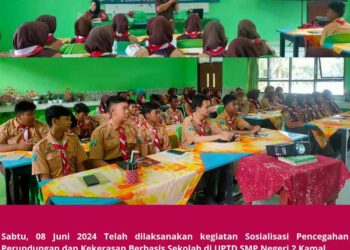 SOSIALISASI PENCEGAHAN PERUNDUNGAN DAN KEKERASAN BERBASIS SEKOLAH DI UPTD SMP NEGERI 2 KAMAL