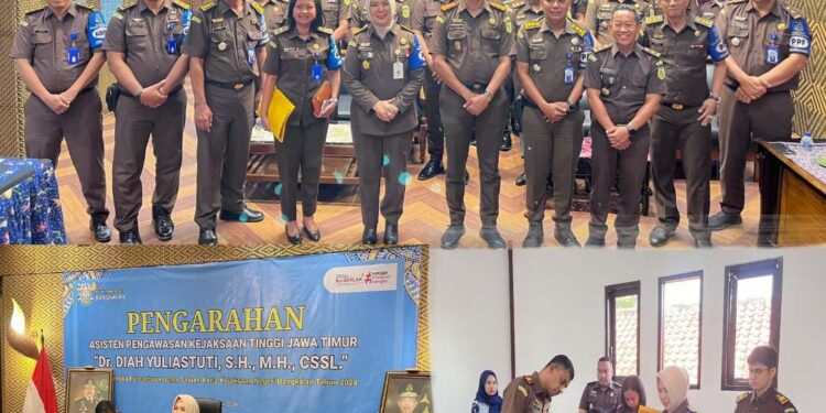 INSPEKSI PEMANTAUAN OLEH ASISTEN BIDANG PENGAWASAN KEJAKSAAN TINGGI JAWA TIMUR PADA SATUAN KERJA KEJAKSAAN NEGERI BANGKALAN