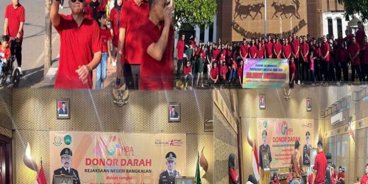 JALAN SEHAT DAN DONOR DARAHDALAM RANGKA RANGKAIAN MEMPERINGATI HARI BHAKTI ADHYAKSA KE-64 DAN HARI ULANG TAHUN IKATAN ADHYAKSA DHARMAKARINI KE-24 TAHUN 2024