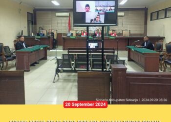 SIDANG KEDUA BELAS PADA PERKARA DUGAAN TINDAK PIDANA KORUPSI DALAM PENGELOLAAN APBDES DLAMBAH DAJAH, KEC. TANAH MERAH, KAB. BANGKALAN YANG BERSUMBER DARI ADD TA 2019 DAN PEMBAYARAN SILTAP DAN TUNJANGAN PERANGKAT DESA DLAMBAH DAJAH TA 2018 DAN 2020