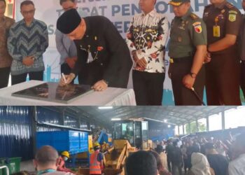 PERESMIAN FASILITAS TEMPAT PENGOLAHAN SAMPAH TERPADU (TPST) KABUPATEN BANGKALAN