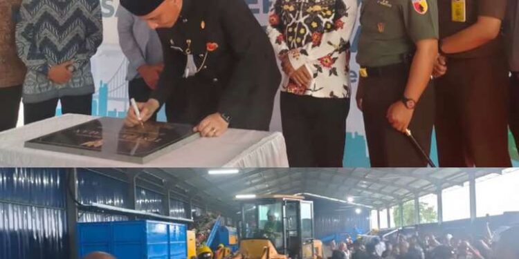 PERESMIAN FASILITAS TEMPAT PENGOLAHAN SAMPAH TERPADU (TPST) KABUPATEN BANGKALAN