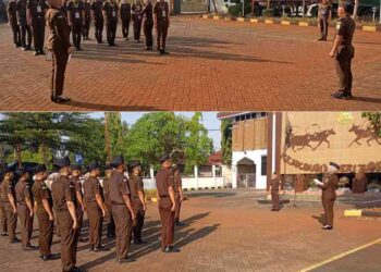 APEL PAGI PESERTA LATIHAN DASAR 2024 KEJAKSAAN NEGERI BANGKALAN