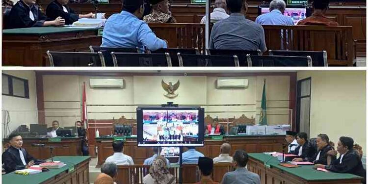 SIDANG KEEMPAT PADA PERKARA DUGAAN TINDAK PIDANA KORUPSI DALAM PENYERTAAN MODAL BUMD / PT. SUMBER DAYA KEPADA PT. AMAN PADA TA. 2019 DENGAN AGENDA PEMBUKTIAN