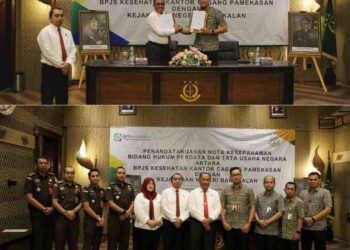 PENANDATANGANAN NOTA KESEPAHAMAN BIDANG HUKUM PERDATA DAN TATA USAHA NEGARA ANTARA BPJS KESEHATAN KANTOR CABANG PAMEKASAN DENGAN KEJAKSAAN NEGERI BANGKALAN.