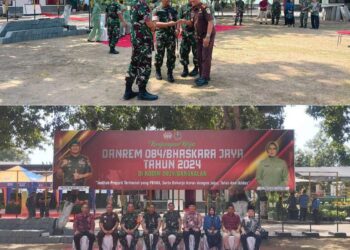 KUNJUNGAN KERJA DANREM 084/BHASKARA JAYA DI KABUPATEN BANGKALAN