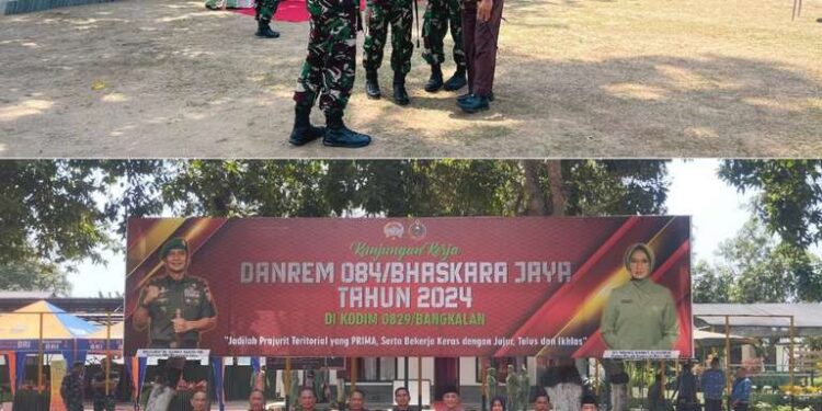 KUNJUNGAN KERJA DANREM 084/BHASKARA JAYA DI KABUPATEN BANGKALAN