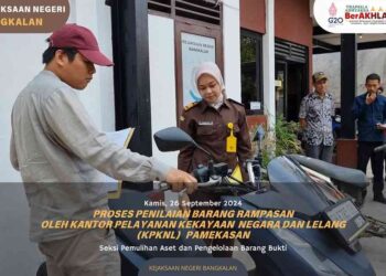 PEMERIKSAAN FISIK BARANG RAMPASAN DAN PENILAIAN TAKSIRAN HARGA