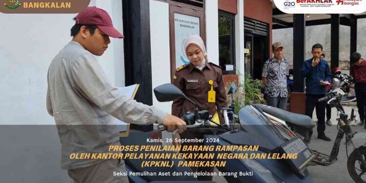 PEMERIKSAAN FISIK BARANG RAMPASAN DAN PENILAIAN TAKSIRAN HARGA