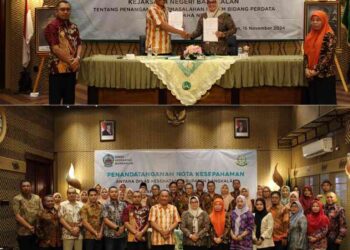 PENANDATANGANAN NOTA KESEPAHAMAN ANTARA DINAS KESEHATAN KABUPATEN BANGKALAN DENGAN KEJAKSAAN NEGERI BANGKALAN TENTANG PENANGANAN MASALAH HUKUM BIDANG PERDATA DAN TATA USAHA NEGARA