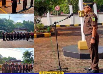 APEL PAGI RUTIN YANG DIIKUTI SELURUH PEGAWAI DAN PRAMUBHAKTI