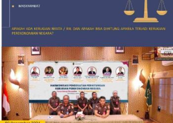 FOCUS GRUP DISCUSSION HARMONISASI PENDEKATAN PERHITUNGAN KERUGIAN PEREKONOMIAN NEGARA