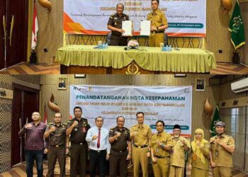 PERJANJIAN KERJASAMA UOBK RSUD SYARIFAH AMBAMI RATO EBU DENGAN KEJAKSAAN NEGERI BANGKALAN