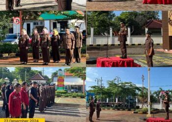 UPACARA PERINGATAN HARI IBU KE 96 TAHUN 2024 DI KANTOR KEJAKSAAN NEGERI BANGKALAN