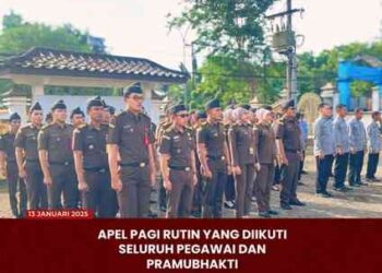 APEL PAGI RUTIN KEJAKSAAN NEGERI BANGKALAN