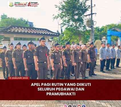 APEL PAGI RUTIN KEJAKSAAN NEGERI BANGKALAN