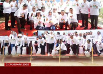 JAKSA SAHABAT ALAM (PELEPASAN IKAN DAN BURUNG) DI WADUK BENING SARADAN, MADIUN