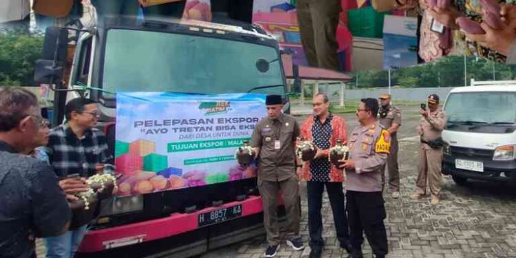 PERESMIAN EKSPOR UBI JEPUN, UBI UNGU, UBI GOLDEN, UBI CILEMBU DAN BABY POTATO KABUPATEN BANGKALAN
