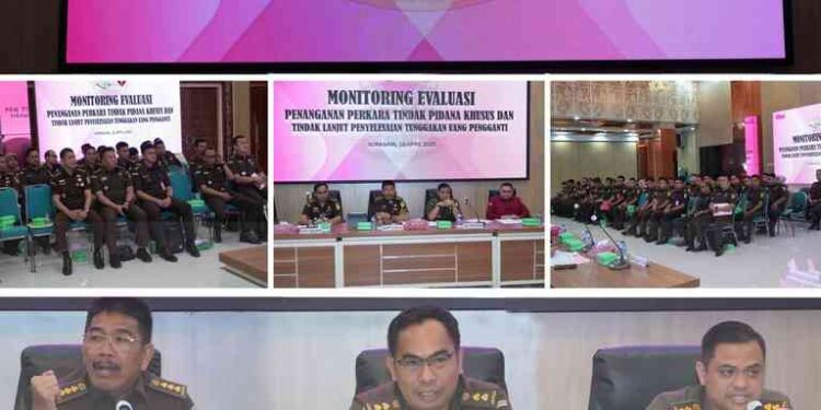 MONITORING EVALUASI PENANGANAN PERKARA TINDAK PIDANA KHUSUS DAN TINDAK LANJUT PENYELESAIAN TUNGGAKAN UANG PENGGANTI