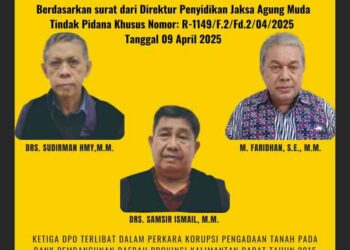 PENGUMUMAN DAFTAR PENCARIAN ORANG KEJATI KALIMANTAN BARAT