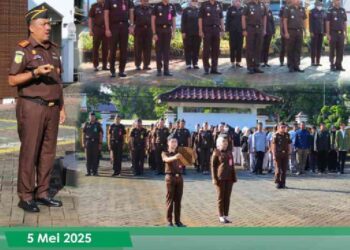 APEL PAGI RUTIN YANG DIIKUTI SELURUH PEGAWAI DAN PRAMUBHAKTI