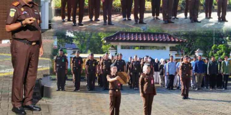 APEL PAGI RUTIN YANG DIIKUTI SELURUH PEGAWAI DAN PRAMUBHAKTI