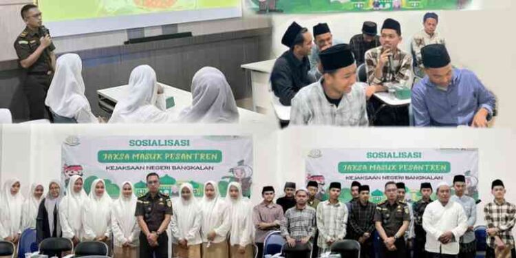 PENYULUHAN HUKUM JAKSA MASUK PESANTREN DENGAN TEMA “KESADARAN HUKUM BAGI GENERASI MUDA” DI PONDOK PESANTREN SYAICHONA MOH. CHOLIL BANGKALAN