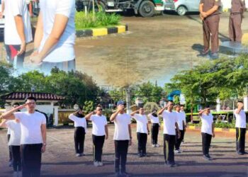 PELATIHAN BARIS-BERBARIS (PBB) CALON PEGAWAI NEGERI SIPIL KEJAKSAAN NEGERI BANGKALAN TAHUN 2025