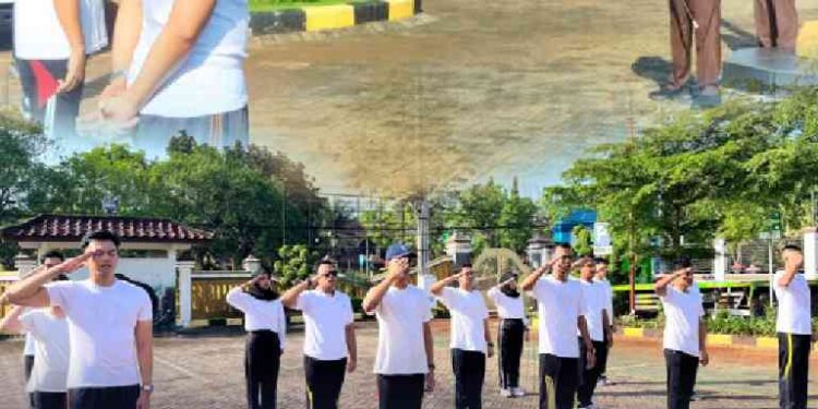 PELATIHAN BARIS-BERBARIS (PBB) CALON PEGAWAI NEGERI SIPIL KEJAKSAAN NEGERI BANGKALAN TAHUN 2025
