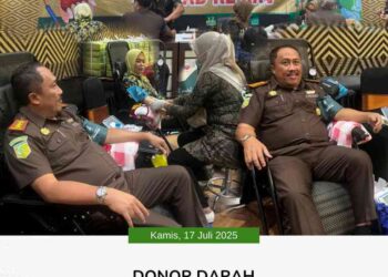 DONOR DARAH DALAM RANGKA HUT IAD XXV TAHUN 2025 DI KEJAKSAAN NEGERI BANGKALAN