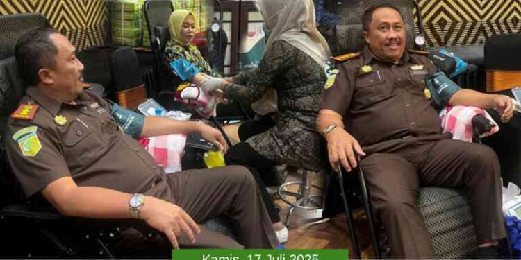 DONOR DARAH DALAM RANGKA HUT IAD XXV TAHUN 2025 DI KEJAKSAAN NEGERI BANGKALAN