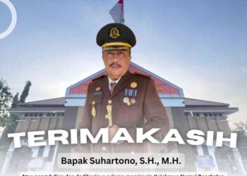 TERIMAKASIH BAPAK SUHARTONO, S.H., M.H.