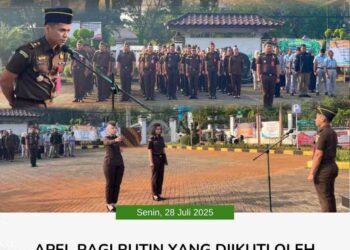 APEL PAGI RUTIN KEJAKSAAN NEGERI BANGKALAN SENIN, 28 JULI 2025