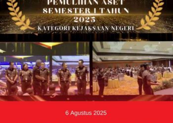 PENUTUPAN EVALUASI CAPAIAN KINERJA SEMESTER I KEJAKSAAN RI TAHUN 2025