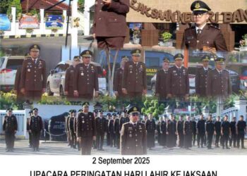 UPACARA PERINGATAN HARI LAHIR KEJAKSAAN REPUBLIK INDONESIA KE-80 TAHUN 2025 DI KEJAKSAAN NEGERI BANGKALAN