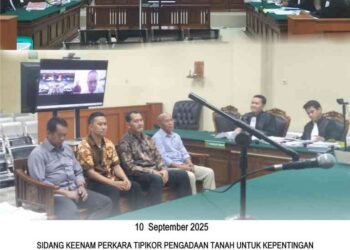 SIDANG KEENAM TERHADAP 1 (SATU) ORANG TERDAKWA ‘SN’ PADA PERKARA TIPIKOR PENGADAAN TANAH UNTUK KEPENTINGAN UMUM PEMBANGUNAN KAWASAN KAKI JEMBATAN SURAMADU SISI MADURA (REST AREA / PARKIR UMUM) DI DESA SUKOLILO BARAT KECAMATAN LABANG KABUPATEN BANGKALAN OLEH BPWS TAHUN 2015 S/D 2017 DENGAN AGENDA PEMBUKTIAN