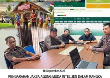 PENGARAHAN JAKSA AGUNG MUDA INTELIJEN DALAM RANGKA OPTIMALISASI ENTRI DATA PADA APLIKASI REAL TIME MONITORING VILLAGE MANAGEMENT FUNDING