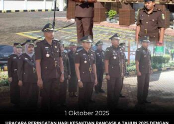 KEGIATAN UPACARA PERINGATAN HARI KESAKTIAN PANCASILA TAHUN 2025 DENGAN TEMA “PANCASILA PEREKAT BANGSA MENUJU INDONESIA RAYA” DI KABUPATEN BANGKALAN