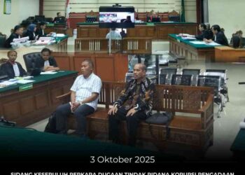 SIDANG KESEPULUH PERKARA DUGAAN TINDAK PIDANA KORUPSI PENGADAAN TANAH UNTUK KEPENTINGAN UMUM PEMBANGUNAN KAWASAN KAKI JEMBATAN SURAMADU SISI MADURA (REST AREA/PARKIR UMUM) DI DESA SUKOLILO BARAT, KECAMATAN LABANG, KABUPATEN BANGKALAN OLEH BADAN PENGEMBANGAN WILAYAH SURAMADU (BPWS) TAHUN 2015 S.D 2017 DENGAN AGENDA PEMBUKTIAN