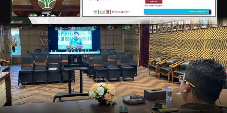 PENANDATANGANAN KERJA SAMA (PKS) ANTARA DIREKTORAT JENDERAL PENEGAKAN HUKUM KEHUTANAN KEMENTERIAN KEHUTANAN DENGAN JAKSA AGUNG MUDA BIDANG TINDAK PIDANA UMUM