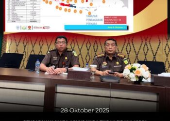 PENGARAHAN JAKSA AGUNG MUDA TINDAK PIDANA UMUM DALAM RANGKA EVALUASI PENANGANAN PERKARA KERUSUHAN DI SELURUH INDONESIA