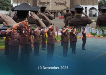 UPACARA PERINGATAN HARI PAHLAWAN NASIONAL TAHUN 2025 DI KEJAKSAAN NEGERI BANGKALAN